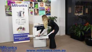 Fuji Xerox SC2020 How to Load Paper help from Mitronics [upl. by Franckot868]