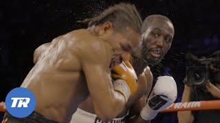 Slow Motion Angle of Terence Crawford knocking out Shawn Porter in Classic Welterweight Title Bout [upl. by Ginzburg]