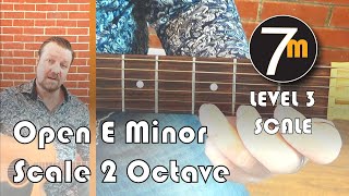 Open E Minor Scale 2 Octave  Guitar Lesson  Level 3 [upl. by Attenborough702]