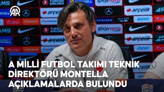 A Milli Futbol Takımı Teknik Direktörü Vincenzo Montella açıklamalarda bulundu [upl. by Kristofer]