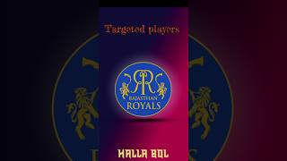 HALLA BOL  RAJASTHAN ROYALS  2025 TATA IPL AUCTION TARGET  viralshort royalsfamily shorts [upl. by Layney105]