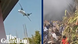 Video appears to show plane moments before Nepal crash [upl. by Aicittel538]