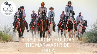 The Marwari Ride  Horse Riding Holiday India  Globetrotting [upl. by Rimas]