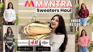 BEST MYNTRA HAUL 😍  Winter Collection Under 500  Winter Outfits  Kirti Agarwal [upl. by Aihselef512]