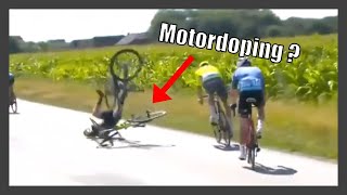 Is This Bizarre Crash Proof of Motordoping Tour of Denmark 2021 [upl. by Soirtimid]