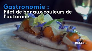 Gastronomie  filet de bar aux couleurs de lautomne [upl. by Sirob654]