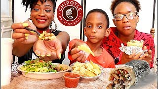 MUKBANG CHIPOTLE amp JAYDEN FINALLY MUKBANGS WITH US [upl. by Nickelsen]