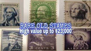 HIGH VALUE RARE STAMPS FROM UNITED STATES MY COLLECTION [upl. by Atterahs]