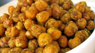 Indian Spiced Roasted Chickpeas Recipe  Quick Easy Delicious [upl. by Raddie359]