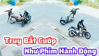 Lao xe vào tên cướp làm nó té xe sau đó cùng người dân bắt nó [upl. by Endor36]