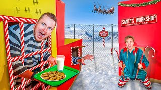 50 HOURS in SANTAS BOX FORT MAXIMUM SECURITY PRISON [upl. by Cowden923]