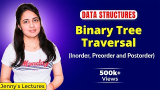 55 Binary Tree Traversals Inorder Preorder and Postorder  Data structures and algorithms [upl. by Lanna]