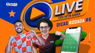 TIME E DICAS COM BETIN GAMER  RODADA 6  CARTOLA 2024 [upl. by Carlton]