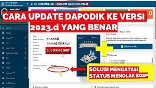 CARA UPDATE DAPODIK KE VERSI 2023d [upl. by Alag873]