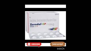 zerodol Sp Tab UsesShortVideo [upl. by Anoik]