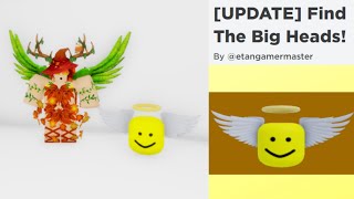 Tutorial How To Get Angel Bighead in Find The Big Heads by etangamermaster [upl. by Fleisig]