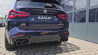 dÄHLer  X3 M40i  Sport Exhaust System with 2 exhaust valves  Sound US Model [upl. by Olegnad768]