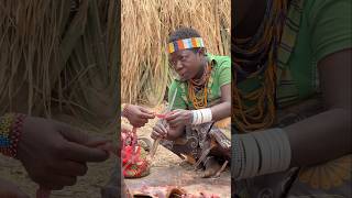 Life in Hadza village  food preparations [upl. by Eziechiele]