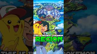 Which Is Biggest Region In Pokemon shorts hindi [upl. by Ogdan38]