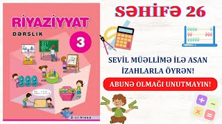 Misallar  3cu sinif riyaziyyat 2ci hisse seh 26 [upl. by Atteniuq]