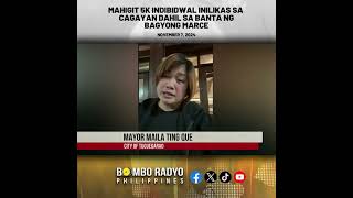 Mahigit 5K indibidwal inilikas sa Cagayan dahil sa banta ng Bagyong Marce  Bombo Radyo [upl. by Einama]