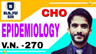 COMMUNITY HEALTH OFFICER EXAM MCQS ON EPIDEMIOLOGY BY RAJU SIR RAJUSIR CHO [upl. by Rosenwald]