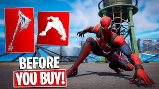 NEW WEB SLICER Tool and SPIDEY LANDING Emote Gameplay Fortnite x Marvel Zero War [upl. by Atis]