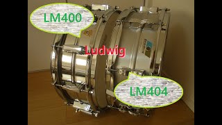 Ludwigラディック LM400 VS AcroliteLM404LM404C・アクロライト。音の違いを比較レビュー。スネアドラム Difference Comparison Review [upl. by Gunn]