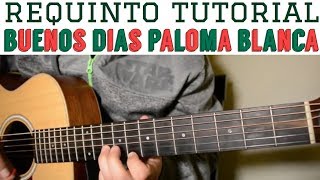 Buenos Dias Paloma Blanca  Requinto  Intro Tutorial de Guitarra  Canto Para La Virgen  TABS [upl. by Retsila]