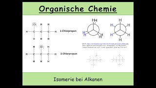 Isomerie bei Alkanen Konstititutionsisomerie und Konformationsisomerie 7 [upl. by Nnairda894]