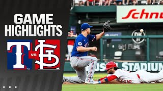 Rangers vs Cardinals Game Highlights 73024  MLB Highlights [upl. by Nwahsel255]