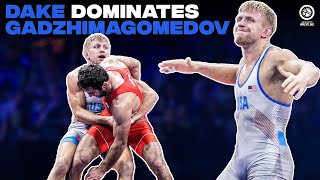 A GADZHIMAGOME RUS v KYLE DAKE USA  12 FS  79 kg [upl. by Meerek]