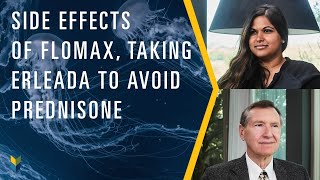 Side Effects of Flomax Taking Erleada to Avoid Prednisone  Answering YouTube Comments 73  PCRI [upl. by Aip428]