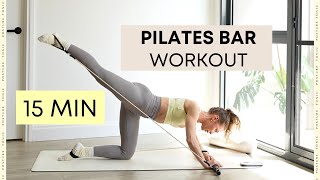 15 MIN PILATES BAR workout for lower body [upl. by Eseilanna]