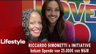 Riccardo Simonetti Initiative bekommt 25000 € von M amp M [upl. by Allez616]