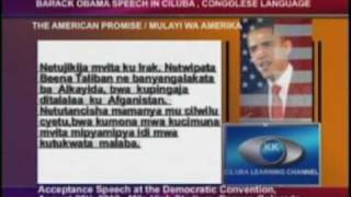 BARACK OBAMA SPEECH IN CILUBA  CONGOLESE LANGUAGE  CITUPA4 [upl. by Milicent]