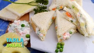 Russian Salad Sandwich by Tarla Dalal [upl. by Aihsinat]