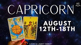 Capricorn♑️ OMG This Is Huge Windfall Of Wealth amp Abundance✨️August 1218 [upl. by Yodlem372]