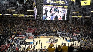 Iowa Women’s basketball v Nebraska final minute of overtime BTN Championship [upl. by Nitas636]