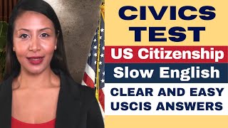 Civics Test for US Citizenship Exam QuestionsAnswers Help Guide 2008 Version 2023 USCIS 15 [upl. by Ainnos201]