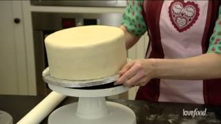 How to marzipan and ice a cake [upl. by Ydnyl256]