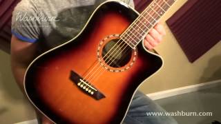 Washburn WD7SCE Video Demo [upl. by Danby]