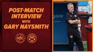 POSTMATCH  Gary Naysmith Reacts to Ayr United defeat [upl. by Gemperle]