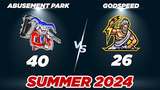 Abusement Park vs Godspeed  Summer 24  Los Angeles  South Conference  Week 1 [upl. by Gagliano]