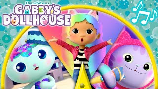 SPIN THE WHEEL OF SONGS 🎡 Sing Along with Gabby amp Friends 🎶  GABBYS DOLLHOUSE  Netflix [upl. by Refinnej]