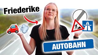 Autobahn Fahrstunde mit Friederike 😱 inkl Rastplatz  Fischer Academy [upl. by Odraude]