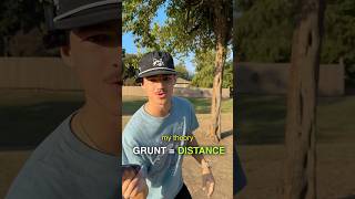 disc golf grunt  distance🤔🥏 [upl. by Arikahc]