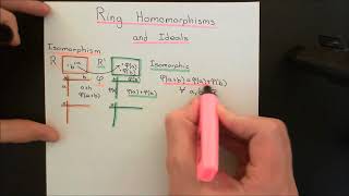 Ring Homomorphism  Examples  Homomorphism Isomorphism  Ring Theory  Algebra [upl. by Yelsek]