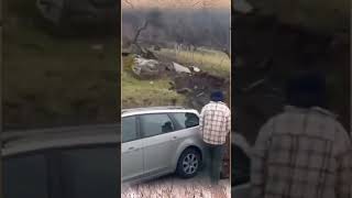 A rock slide on the road in Fey Nendaz of Valais Switzerland switzerland shorts [upl. by Berk]