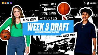 Athletes Unlimited Basketball Season 3 Week 3 Draft Watch Party [upl. by Zeiger]